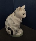 Vintage 1993 MMA Metropolitan Museum of Art Chalkware Cat Figure Ornament 4" — photo 3