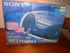 VINTAGE NEW MINT SONY CFD S20 CP BOOMBOX  A/C D/C RADIO CASSETTE CD MP3 MEGA