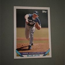 Topps 1993 Todd Stottlemyre #23 Toronto Blue Jays MLB Baseball Card Base Set