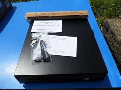 New Volcora Auto Open POS Cash Register Drawer W/Mount Brackets No. 500029-Z