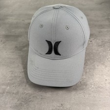 Hurley Snapback Hat Gray Black Youth H20 Dri Surf Skate Swim Gorpcore Outdoor