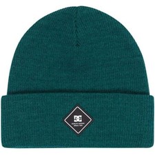 DC Shoes Mens Label Ribbed Knit Cuff Beanie