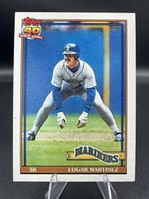 1991 O-Pee-Chee - Edgar Martinez #607 - MLB Mariners Vintage Baseball