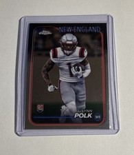 Ja'Lynn Polk 2024 Topps Chrome Rookie Card #220 New England Patriots RC