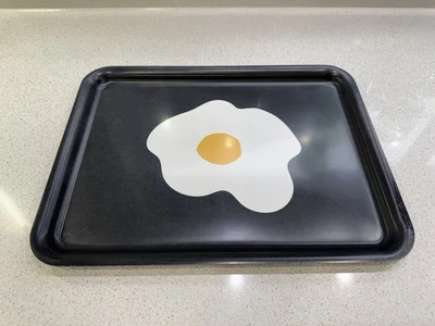 IKEA Melamine Tray Fried Egg Design 37 X 28cms Very Good Condition. - Image 1 of 4