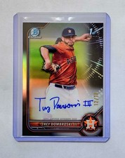 2022 Bowman Chrome Draft Refractor Trey Dombroski Auto /75 Black
