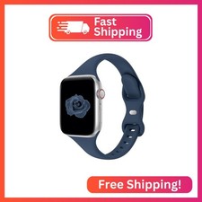 Thin Slim Band Compatible with Apple Watch 38mm 40mm 41mm 42mm 44mm 45mm 46mm 49
