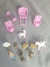 Vintage Blue Box TINY DREAMS FAIRY CASTLE Playset- almost complete