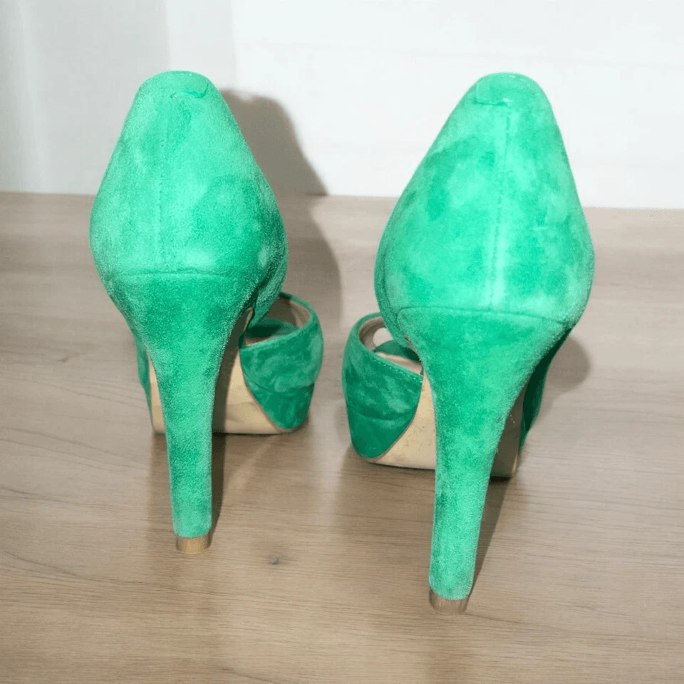 Tacones Staccato de gamuza punta abierta talla 35/5 Foto 3 de 4