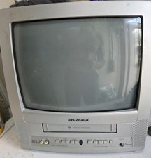 Sylvania SRC2213X 13" CRT TV VCR Combo - Retro Gaming - READ Vcr Issues