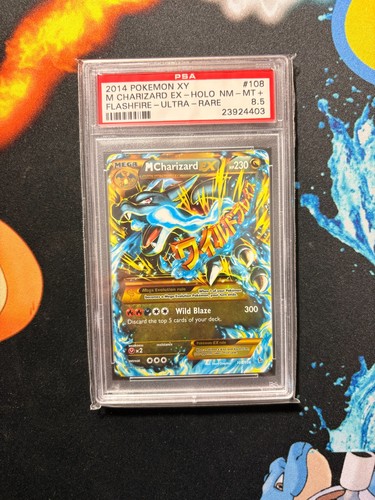 M Charizard-EX graded PSA 8.5 for sale on eBay