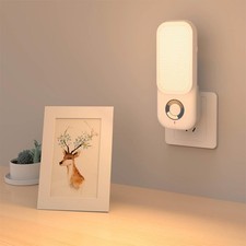 Rechargeable Plug In PIR Motion Sensor LED Night Light Hallway & Emergency Torch