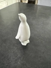 Crowning Touch White Ceramic Penguin Figurine Japan