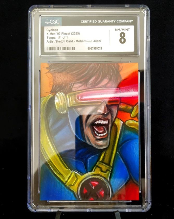 2025 Topps Finest Marvel X-Men ’97 Cyclops Sketch Auto 1/1 Mohammad Jilani