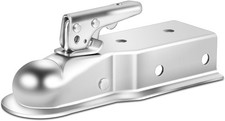 Straight Trailer Coupler For 3 Channel 2 Ball Trailer Tongue Coupler 3500lbs