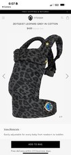 Artipoppe Baby Carrier Sling ZEITGEIST LEOPARD GREY IN COTTON