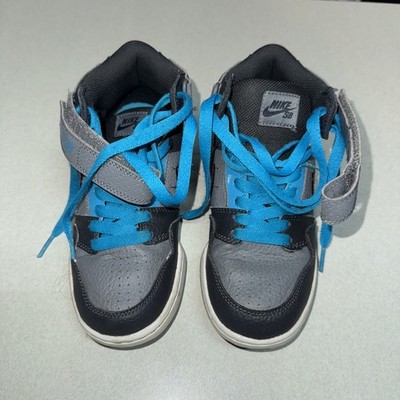 Nike - Mogan Mid JR Cool Grey Blue Lagoon Vivid Purple - Youth 2 - 645025-054@