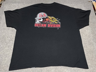 5J Production outlaw division Helmet Fiery Fire Shirt 3XL