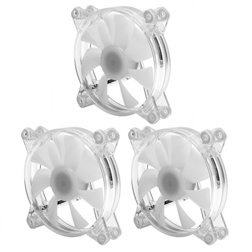 Transparent Round Frame 120mm CPU Cooling Fan Computer Case Cooler Ventilator FY - Afbeelding 19 van 24