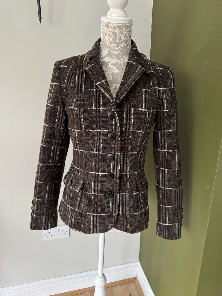 Veste Paul Costelloe Femme Taille 14, Vintage, Couleur Bordeaux, Avec étiquettes
