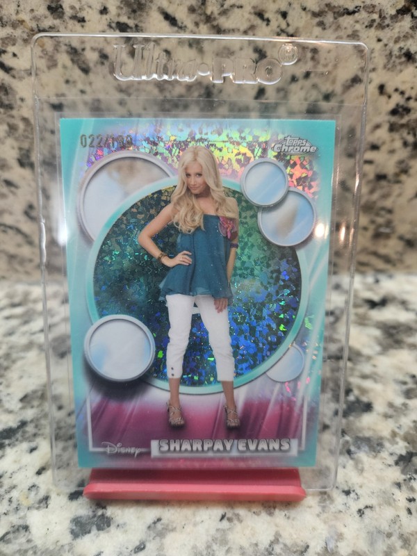 2026 Topps Chrome Disney Sharpay Evans 22/199 Mini Refractor SP Sparkle