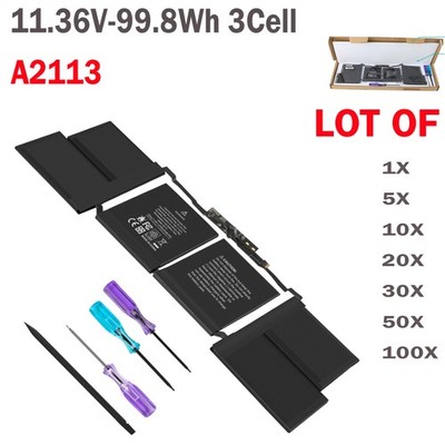 LOT A2113 A2141 Battery For MacBook Pro Retina 16 inch 2019 Year EMC 3347 99.8Wh
