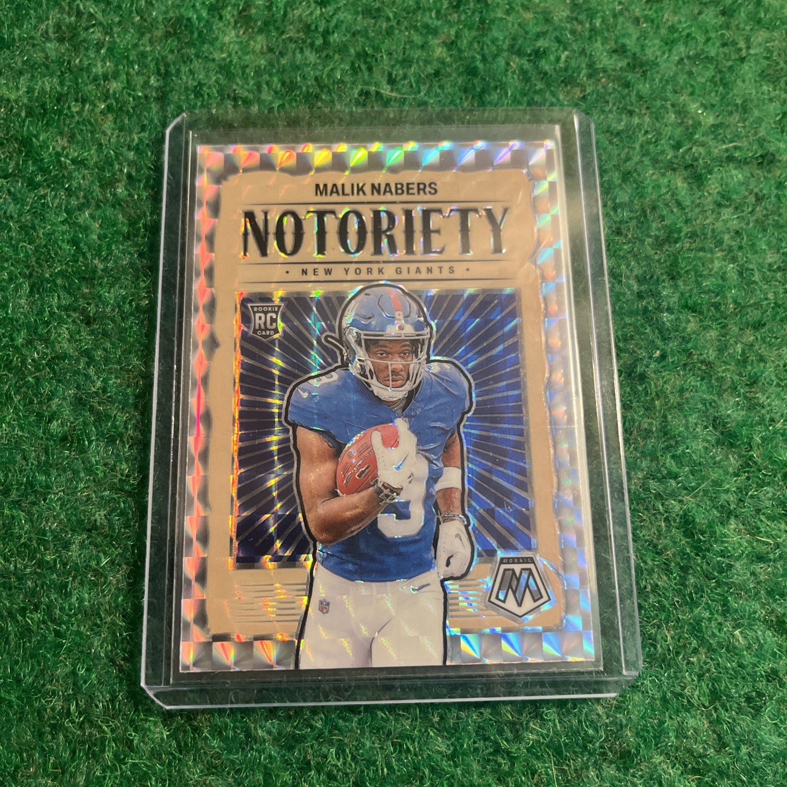 MALIK NABERS 2024 Panini Mosaic SILVER MOSAIC PRIZM Notoriety RC