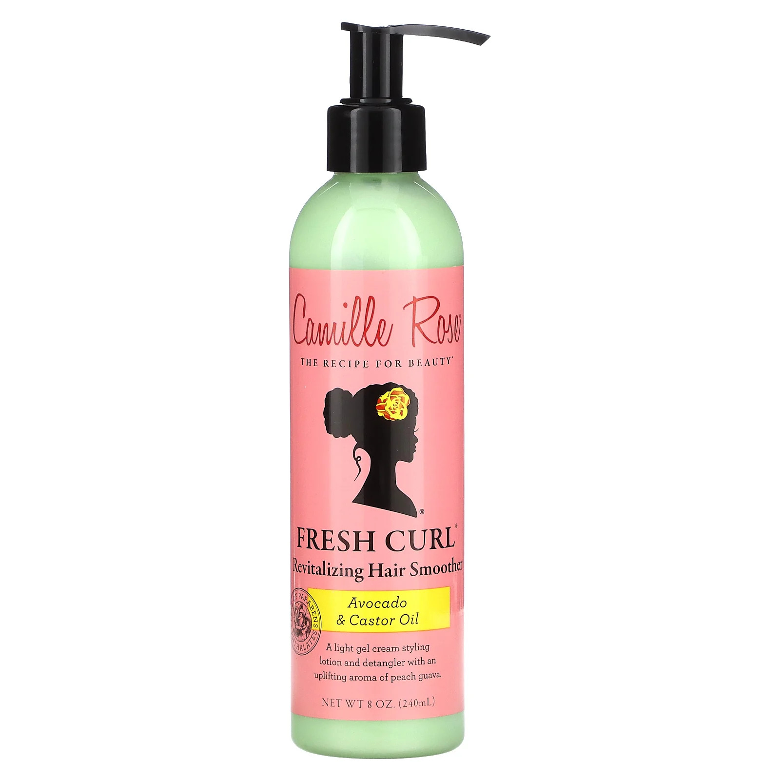 Fresh Curl Revitalizing Hair Smoother, Avocado - Castor Oil, 8 oz (240 ml)