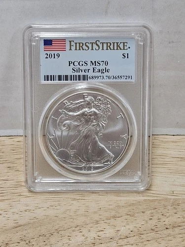 2019 Silver American Eagle PCGS MS 70 First Strike