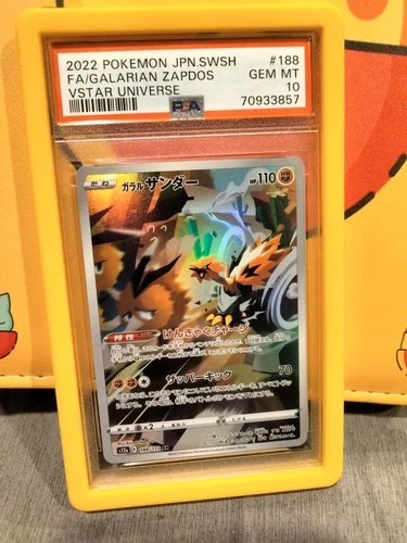 PSA 10 - 2022 Pokemon Japanese Galarian Zapdos Vstar Universe #188 w/ bumper