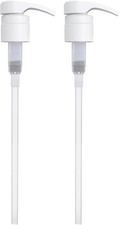 2 White Replacement Pumps for 1 Liter 33.8oz Bottles Shampoo and Condition
