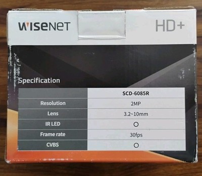 Samsung 2MP Analog HD Dome Camera SCD-6085R VARIFOCAL BNC AHD 1080P CVBS CCTV CA