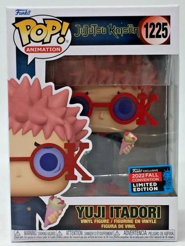 Funko Pop! Jujutsu Kaisen Yuji Itadori #1225 2022 Fall Convention LE W/Protector