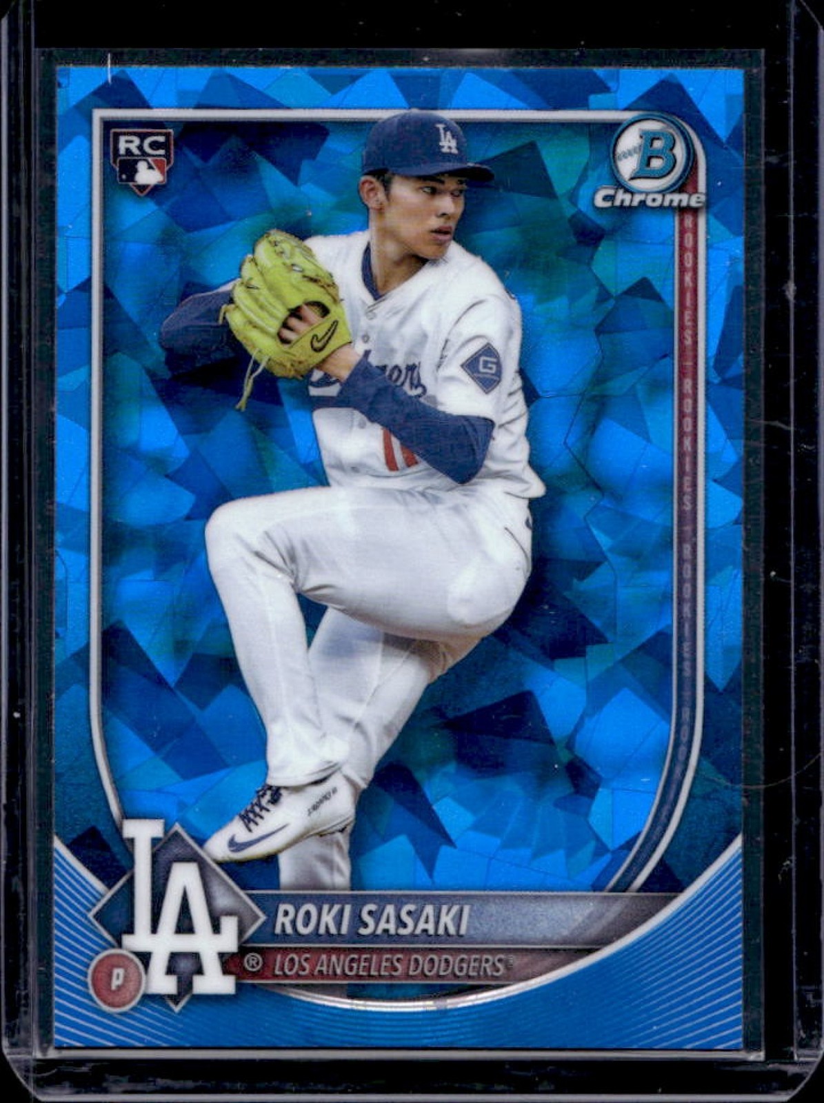 2025 Bowman Chrome Sapphire Roki Sasaki RC Rookie #12 Dodgers