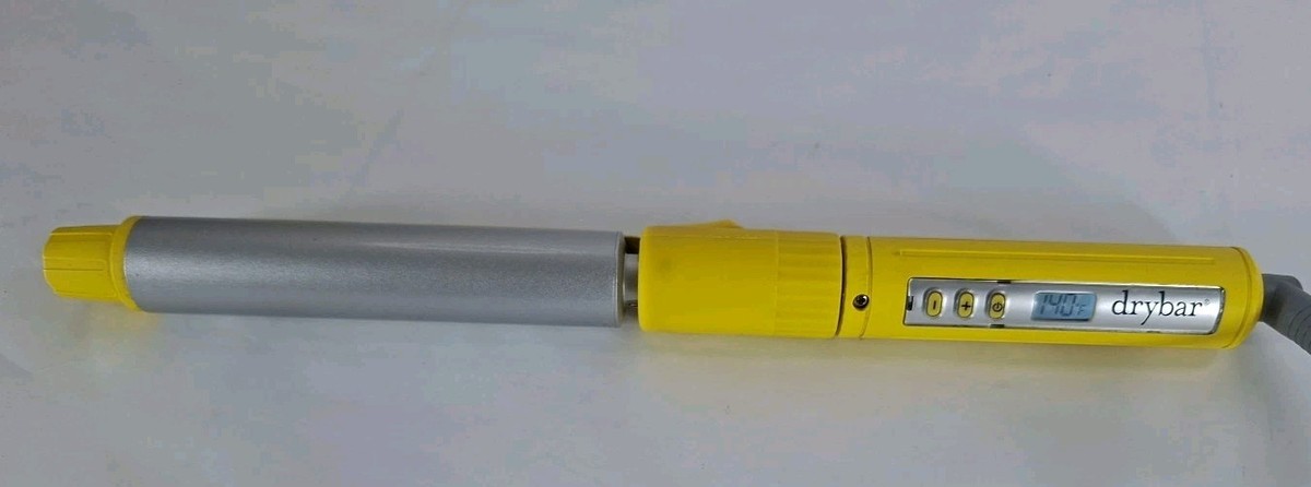 Drybar 3-Day Bender Rotating Curling Iron - Yellow Drybar The 3-Day Bender Digital 1-Inch Curling Iron | Harrods US main image 4