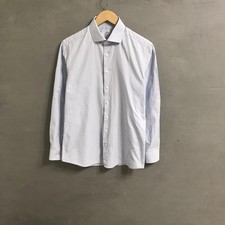Men Cotton Society Shirt Blue Cotton 38 / M / 46