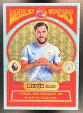 Marketplace image: 2026 Topps Merlin Premier League Rayan Cherki #MS-12 Speaks SuperFractor 1/1