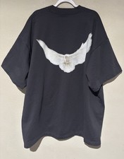 Balenciaga Black Yeezy Gap Dove No Seam Tee Heavy weight Cropped fit Men s XL