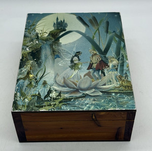 Fairy Wedding Wooden Trinket Jewelry Whimsical Fantasy Trees of Mystery