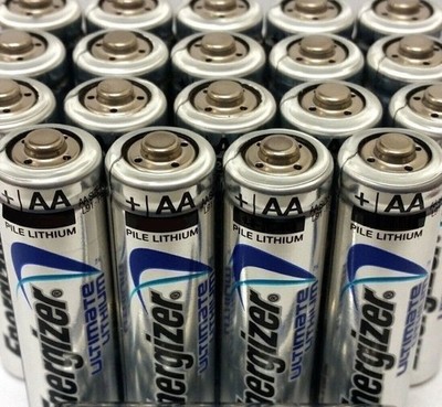100 x Fresh Made Energizer Ultimate Lithium L91 AA Battery Exp. 2050