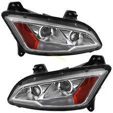 For 2022+ Peterbilt 579 Halogen Projector Headlight Assembly Pair Left&Right