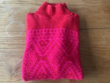 Bogner Fire&Ice Strickpullover Damen Pullover Pulli rot pink mit Wolle Gr. M 38
