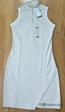Nike x Naomi Osaka Light Bone/Gold Zip Tennis Dress HJ0536-072, Women's XLT, NWT