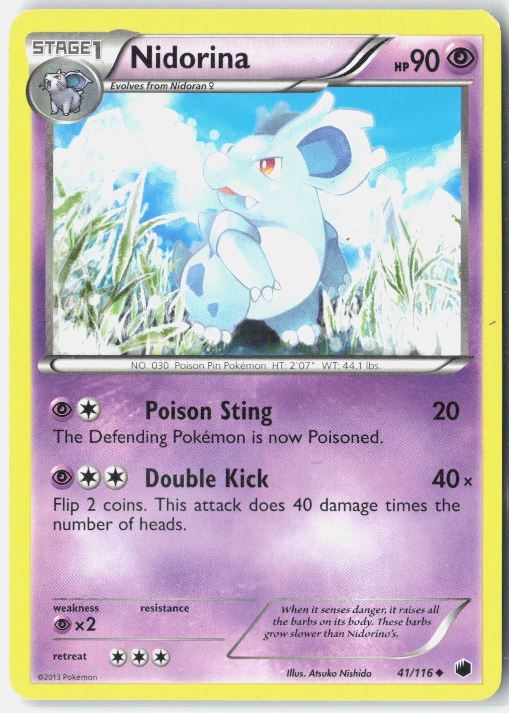 Nidorina Plasma Freeze 41/116 Pokemon Card
