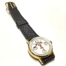 Vintage CITIZEN Q&Q Snoopy Peanuts Hand-Winding Watch 1970s-80s Rare Japan Retro
