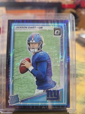 2025 Panini Donruss Optic - Rated Rookie Jaxson Dart #273 Blue Hyper Prizm (RC)