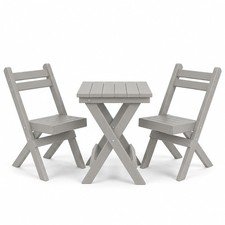 Amish Made Traditional Bistro Set, HDPE Poly Lumber, Made in USA
