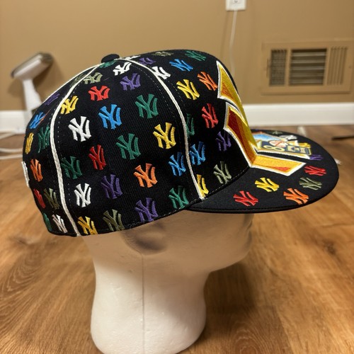 NWT Vintage New York Yankees Hat American Needle MLB Size 8 Fitted Big Logo - Picture 6 of 8