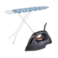 GEEPAS Steam Iron & ROYALFORD Ironing Board Combo Set 2400W Iron Fast Heat-Up