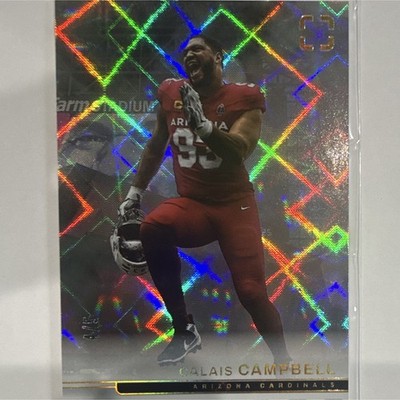 Panini 2025 Photogenic White Sparkle Prizm Calais Campbell #39 AZ Cardinals 3/5